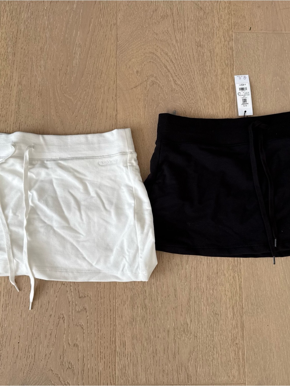 Garage Two-Pack Mini Skirts — White and Black